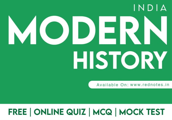Modern History Online Quiz in Hindi | आधुनिक भारत Questions | Mock Test | Mcqs