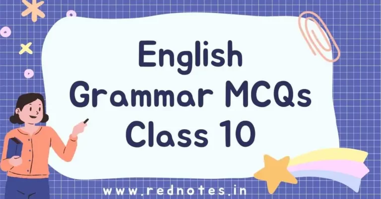 English Grammar MCQs Class 10 – English Grammar Online Test