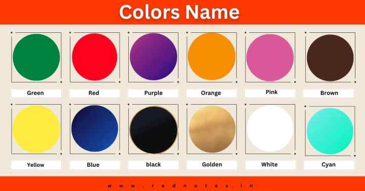 Colors Name : Color Name List – Color Name in English